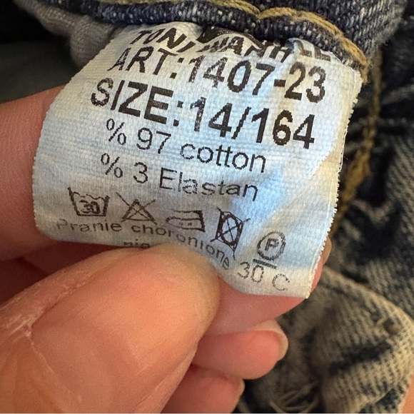 Toni Wanhill Light Wash Cargo Jeans US 2–4 Straight Leg Made in Turkey - Picture 4 of 4